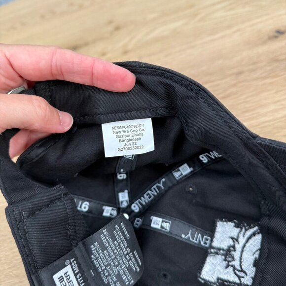 New Era Hamilton Broncs Cap Hat OS Black White Logo Adjustable Montana NWOT - Picture 5 of 9